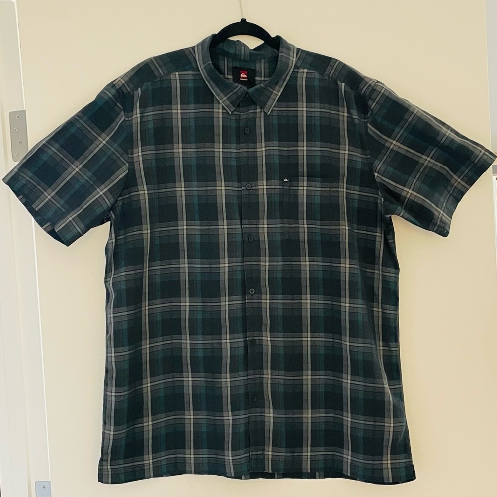 Men's Quicksilver Blue Plaid Shirt